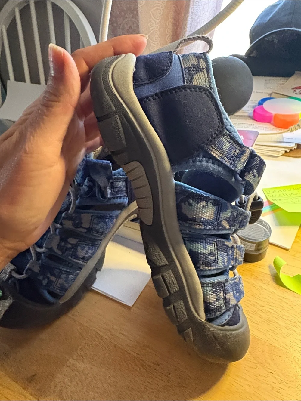 Keen Kids Blue Camo Water Shoes